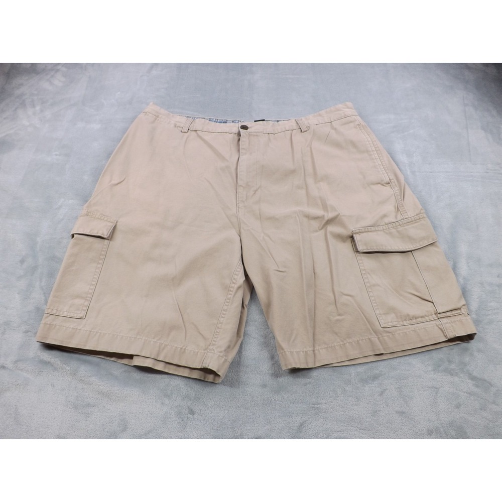 Chaps Cargo Shorts‎ Men's Size 40 Khaki Tan/Brown 100% Cotton